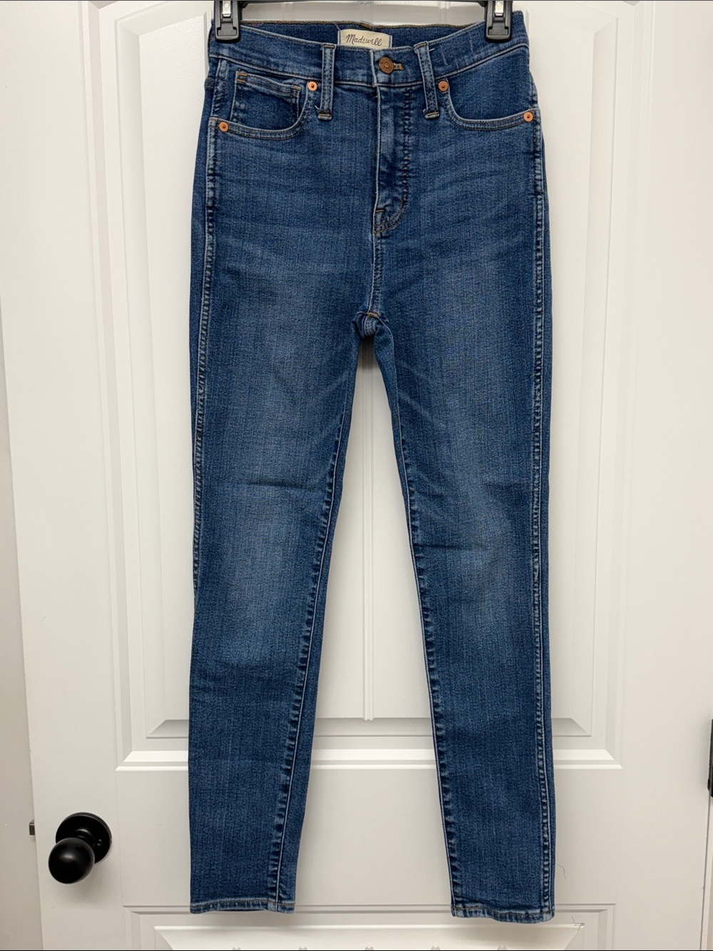 Madewell 10” High Rise Dark Blue skinny Jeans size 26